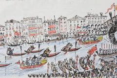 Regata delle Befane cartoon by Gafran