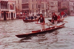 Veneta in Canal Grande Vogalonga anni 70