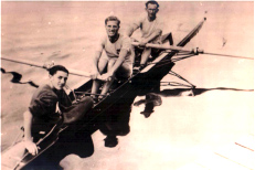 Berlin 1935 – Almiro Bergamo, Guido Santin and Luciano Negrini, European champions