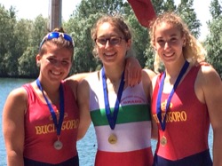 Linda Scarpa, argento, e Giorgia Ferraro, bronzo, nella K1 200 metri