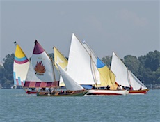 La sanpierota Calipso alla Regata di Malamocco 2016, foto di Tony Peressin