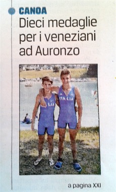 Nicolò dei Rossi e Oliver Baoduzzi, Gazzettino, 2016-07-04