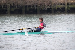 Andrea Adorno, singolo pesi leggeri, Regate internazionali di canottaggio 17 marzo 2019 a San Giorgio di Nogaro