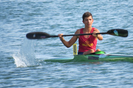 Francesco Ebner alle gare Canoagiovani interregionali